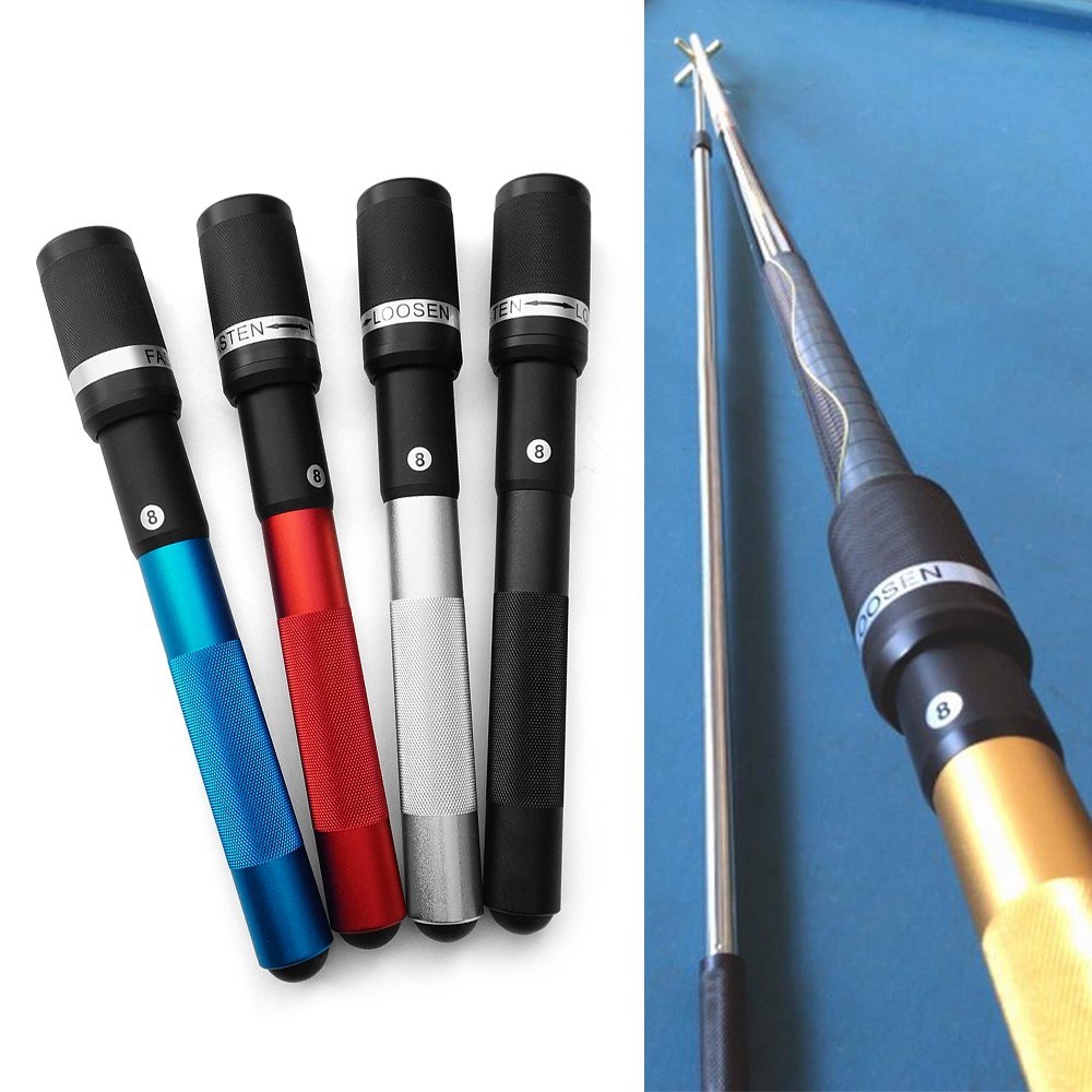 12.6IN Pool Cue Extension Billiard Extender Rotary Fixation Cue Stick Extension Cue Club Tool