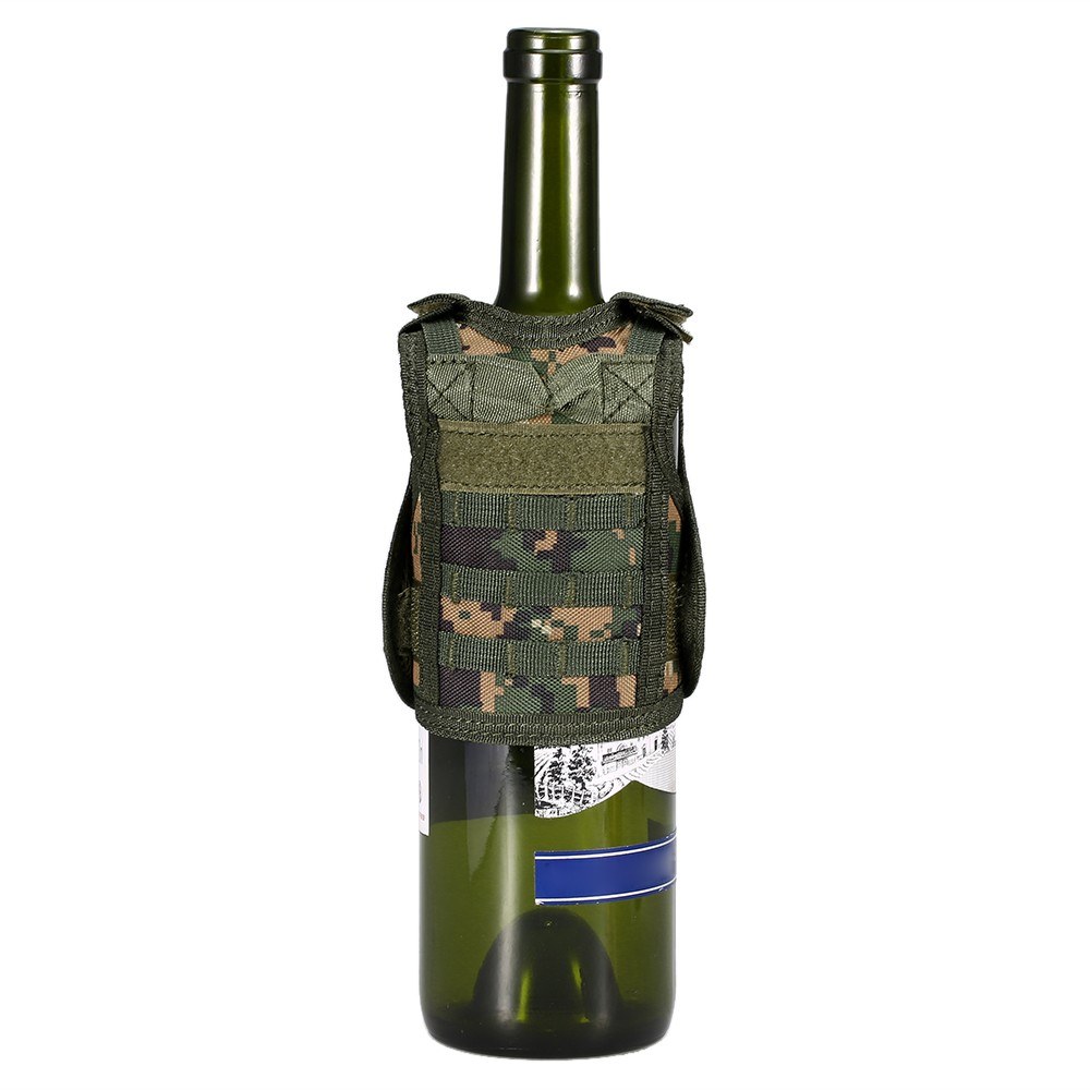 Tactical Beer Vest Military Molle Mini Miniature Beverage Bottle Can Cooler Holder Sleeve