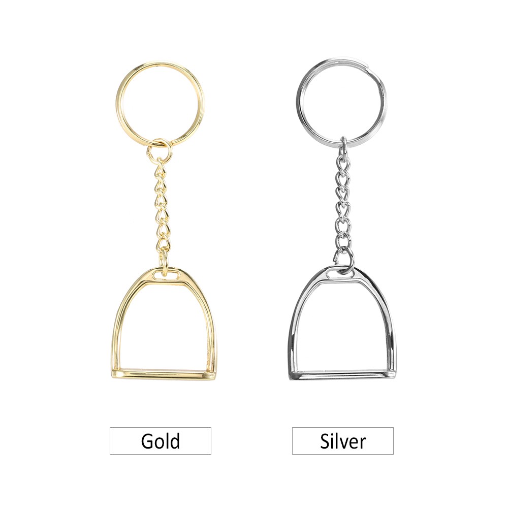 Zinc Alloy Key Chain Stirrup Key Ring Mini Keychain for Men Women