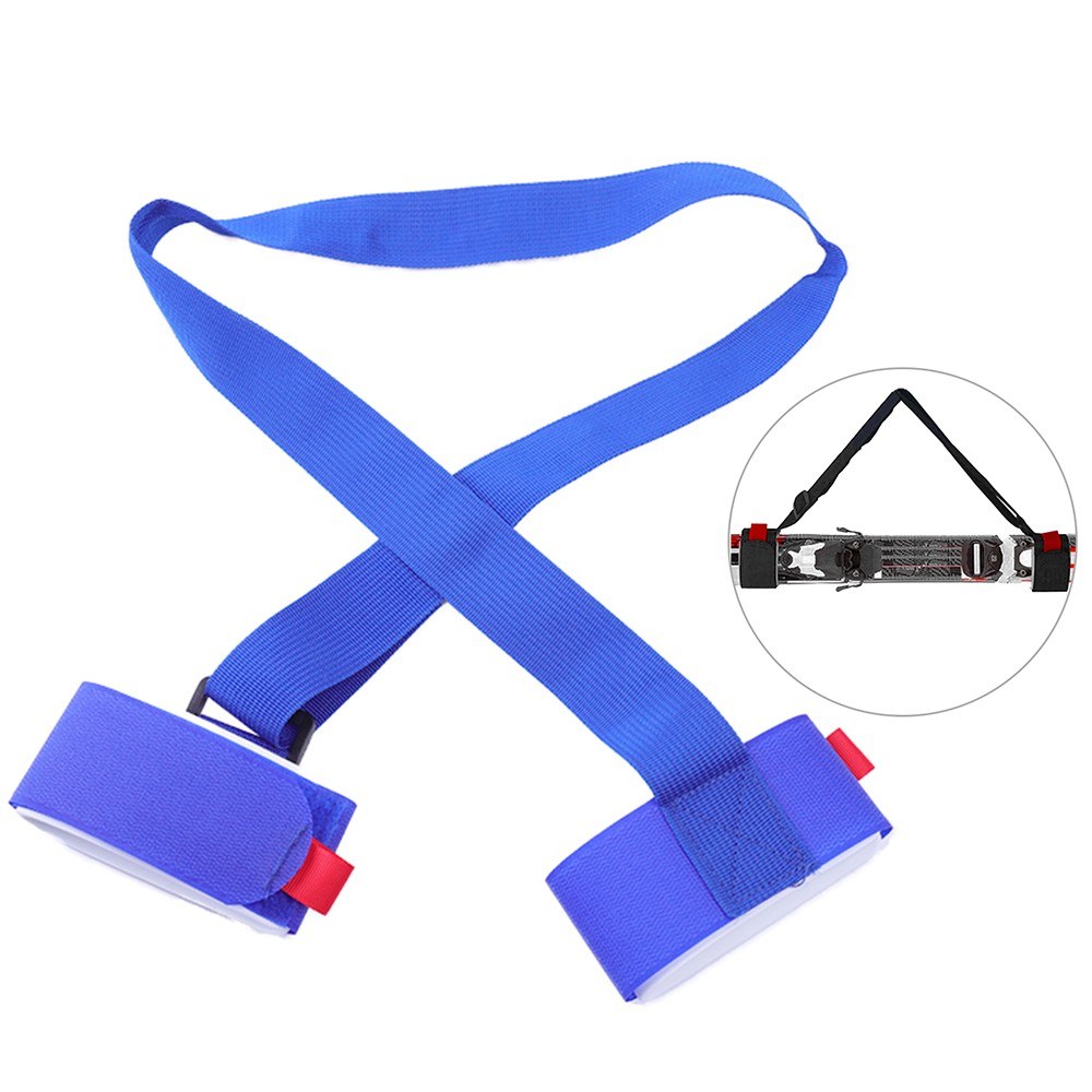 1.2M Ski Carrier Straps Handle Adjustable Snowboard Shoulder Strap Handle Skis Sling Braces