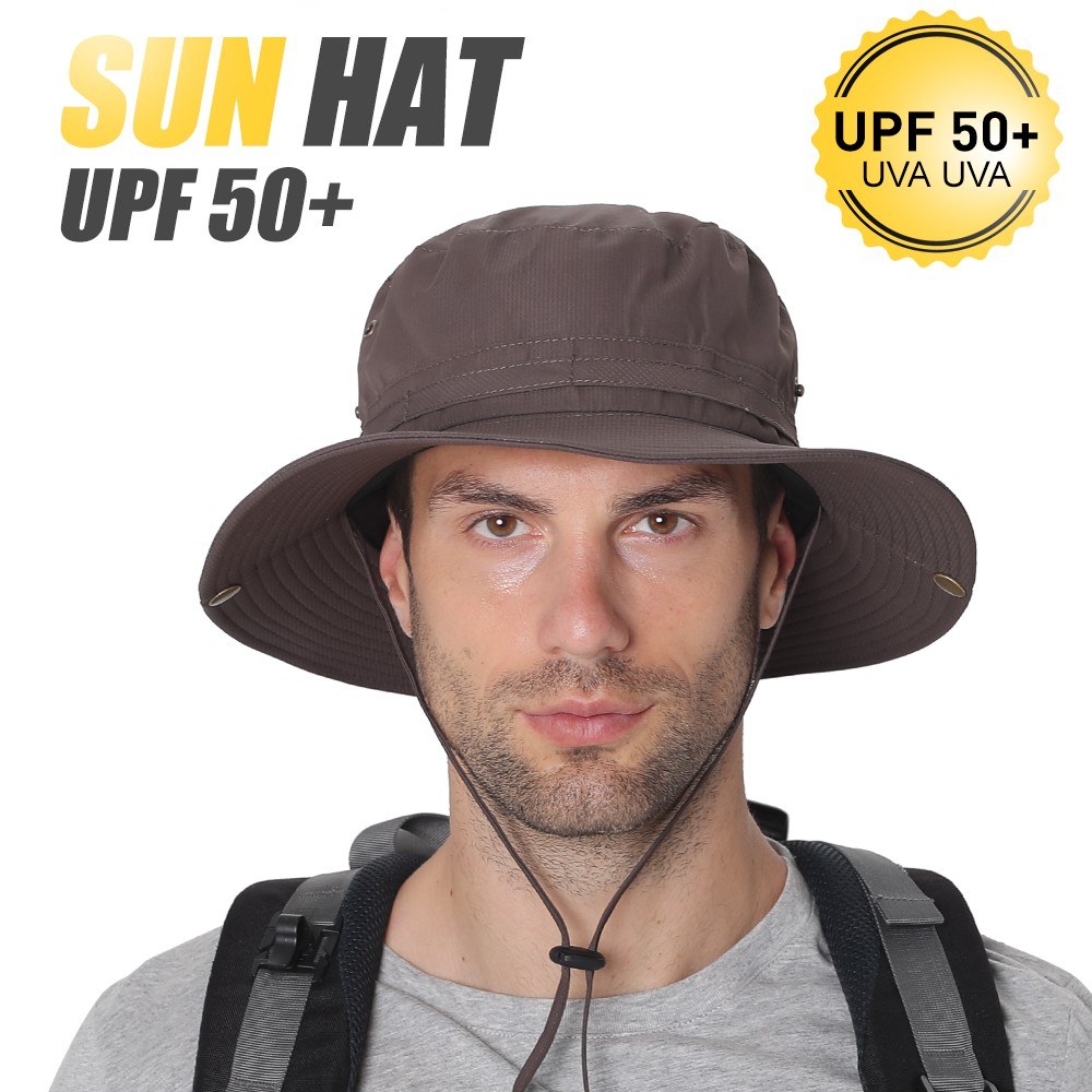 Sun Hat UV Protection Summer Cap Wide Brim For Camping Fishing Hiking Mountaineering