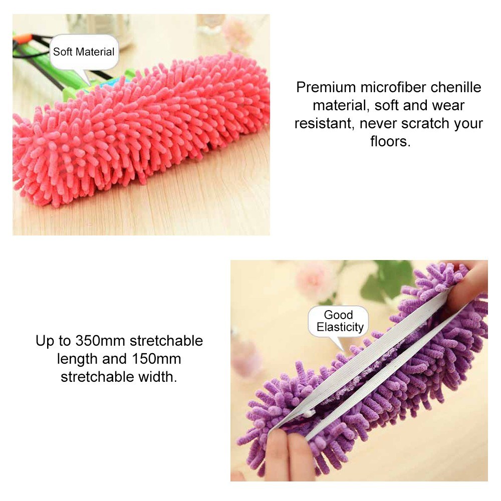 1pcs Convenient Dust Mop Slipper House Floor Cleaner Lazy Dusting Cleaning Foot Shoes Cover