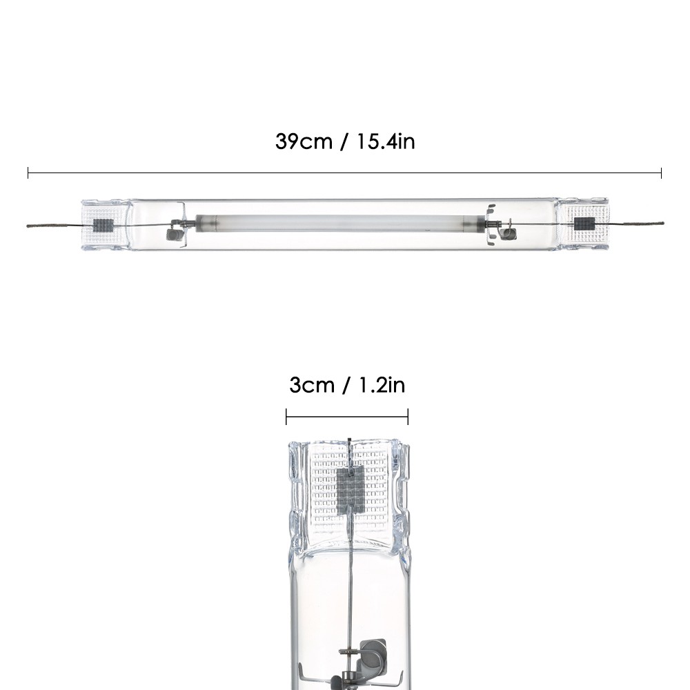 1000W Double Ended High Pressure Sodium Grow Light Full Spectrum DE HPS Lamp Blubs for Hydroponic Aeroponic Horticulture Growing Equipment