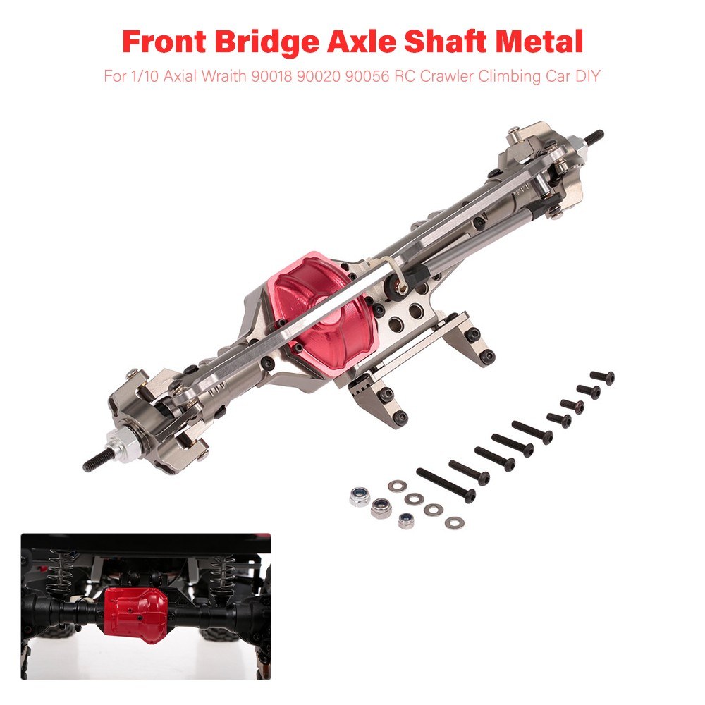 Front Bridge Axle Shaft Metal for 1/10 Axial Wraith 90018 90020 90056 RC Crawler Climbing Car DIY