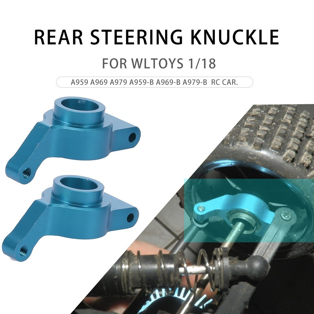 2PCS Metal Rear Steering Knuckle 1/18 RC Car Parts for WLtoys A959-B A979-B RC Car