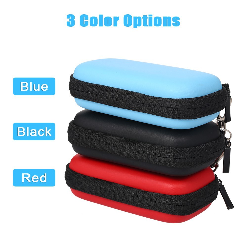 Hard Storage Case Organizer with Zipper for Fingertip Pulse Oximeter Mini Storage Case Portabel & Waterproof