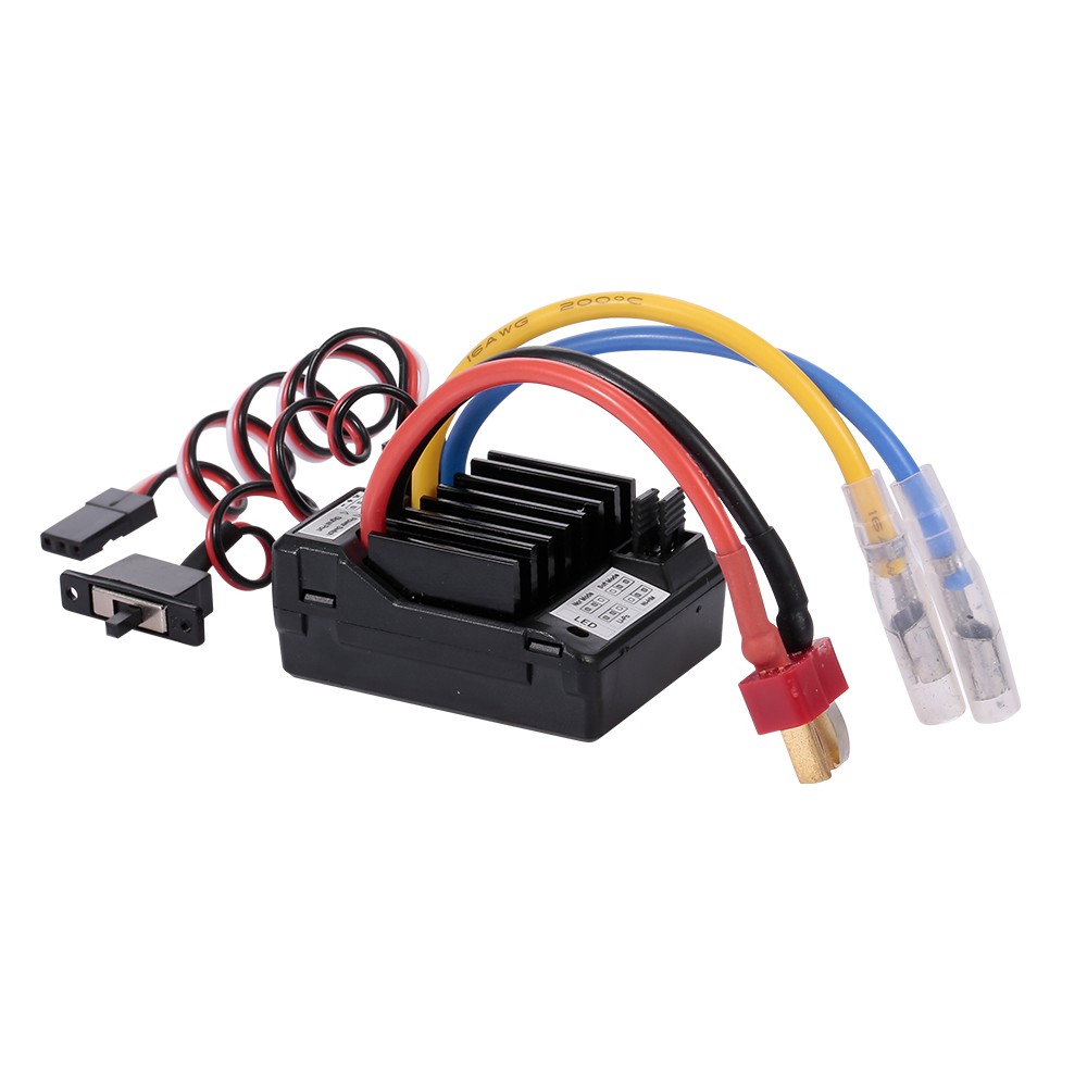 AX-D60A 60A Waterproof Brushed ESC Speed Controller for 1/10 RC Car Off-road Truck RC Boat 2S LiPo 6-8S NiMh Battery