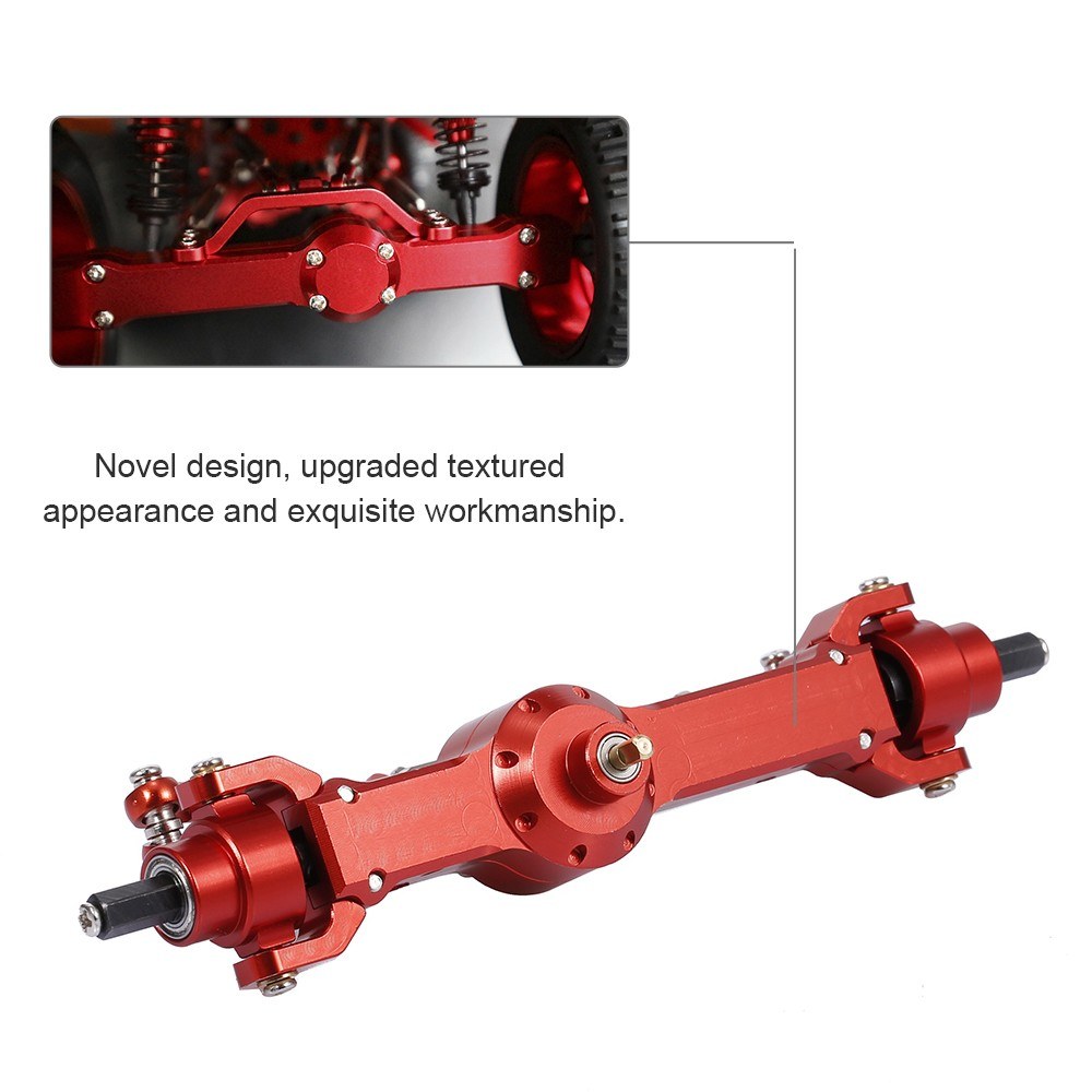 Aluminum Alloy Full Front Axle for D90 MN-90 MN-99 MN-91 FJ-45 RC Car 1/12 Rock Crawler Upgrade Parts