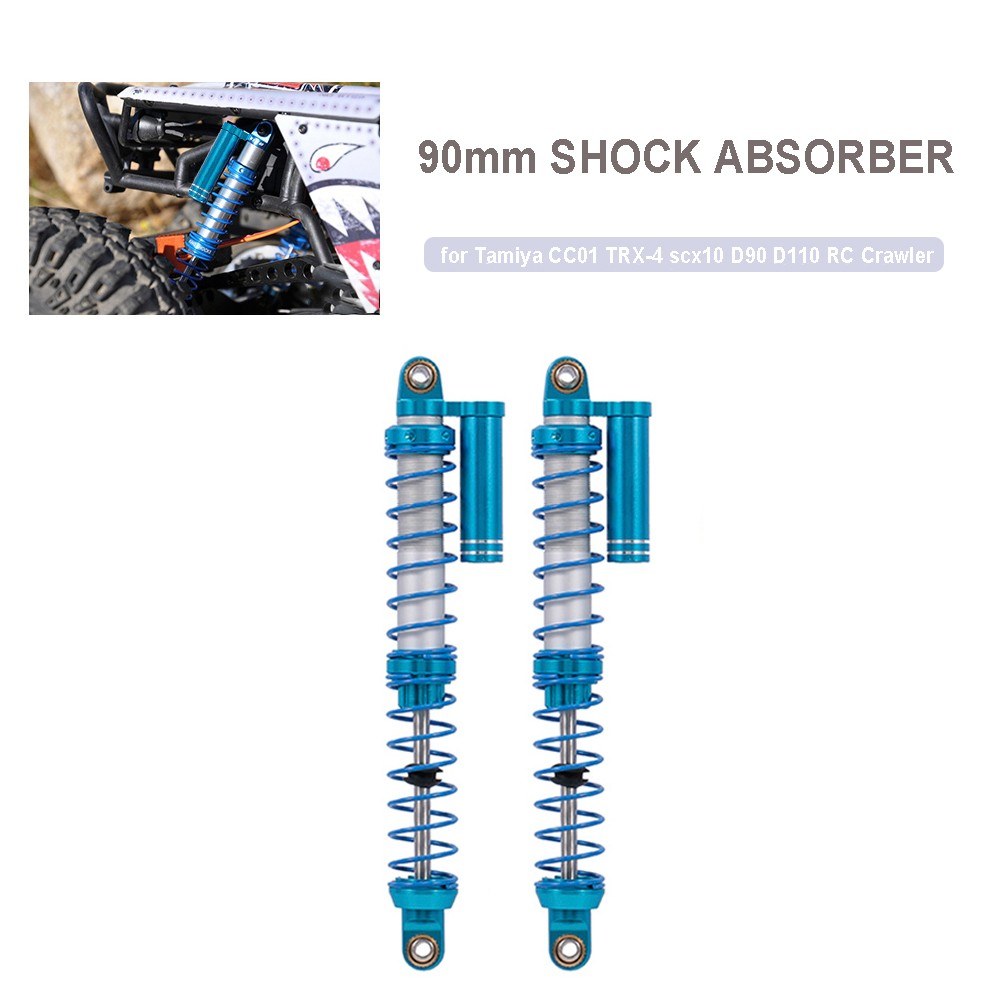 2Pcs 90mm Shock Absorber Internal Spring  Negative Pressure Damper for Tamiya CC01 TRX-4 scx10 D90 D110 RC Crawler