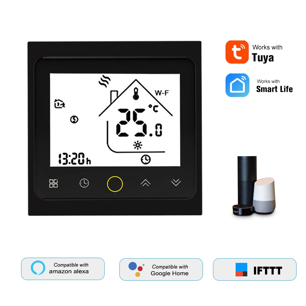 THP1002-GCLW Water/Gas Boiler Thermostat Smart WiFi Digital Temperature Controller Tuya/SmartLife APP