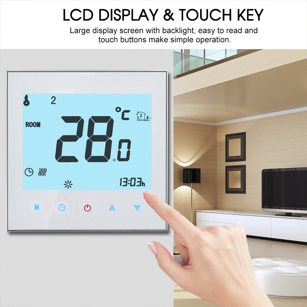 THP1000-GCLW Water/Gas Boiler Thermostat Smart WiFi Digital Temperature Controller Tuya/SmartLife APP