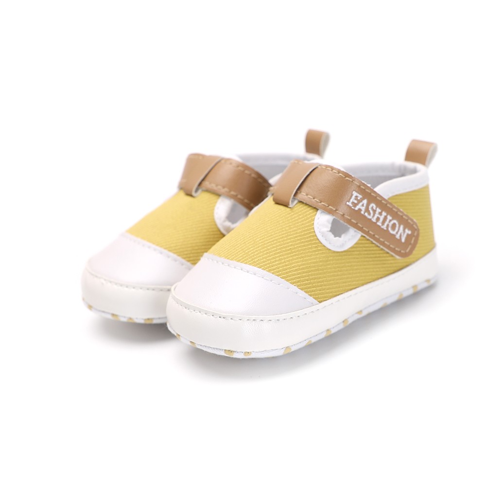 Infant Toddler Baby Casual Shoes Cotton Soft Sole Non-Slip Sneaker Prewalker Yellow 4M