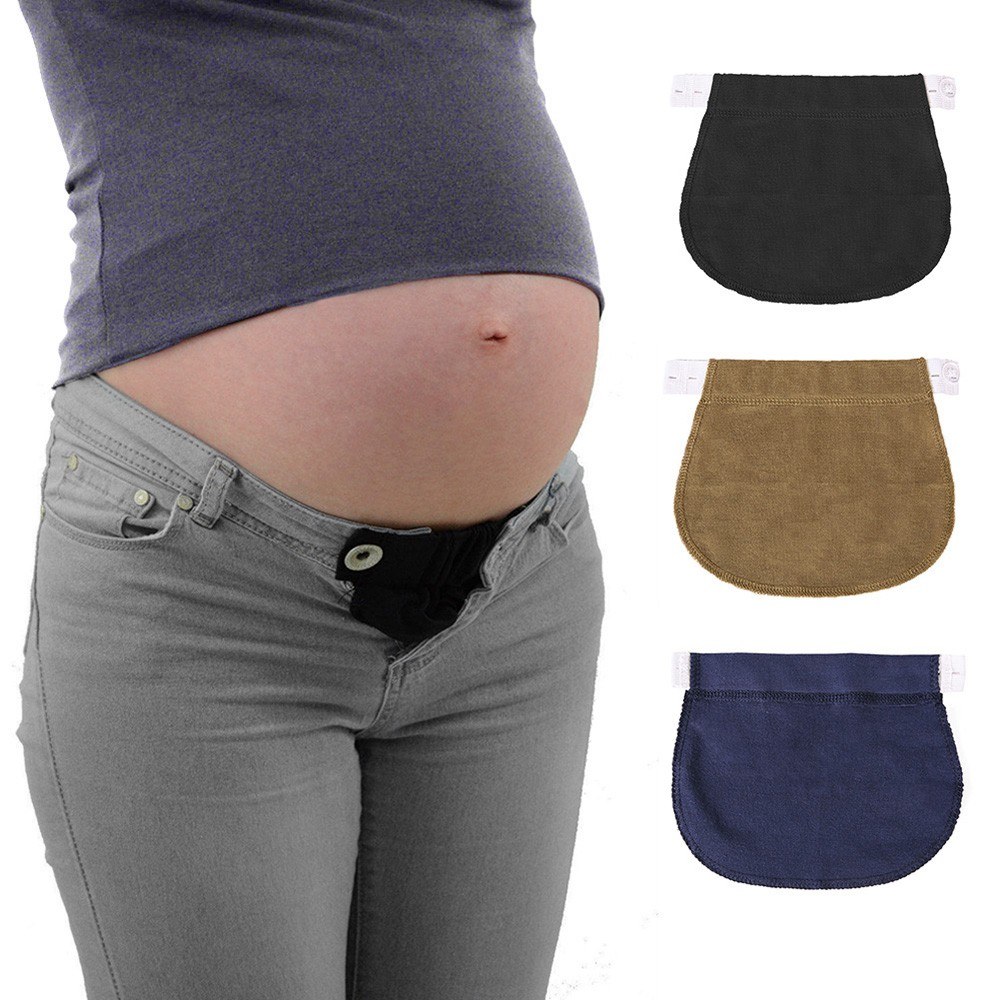 1Pcs Waist Extender  Elastic pants  Maternity Preg-nancy  Waistband Belt