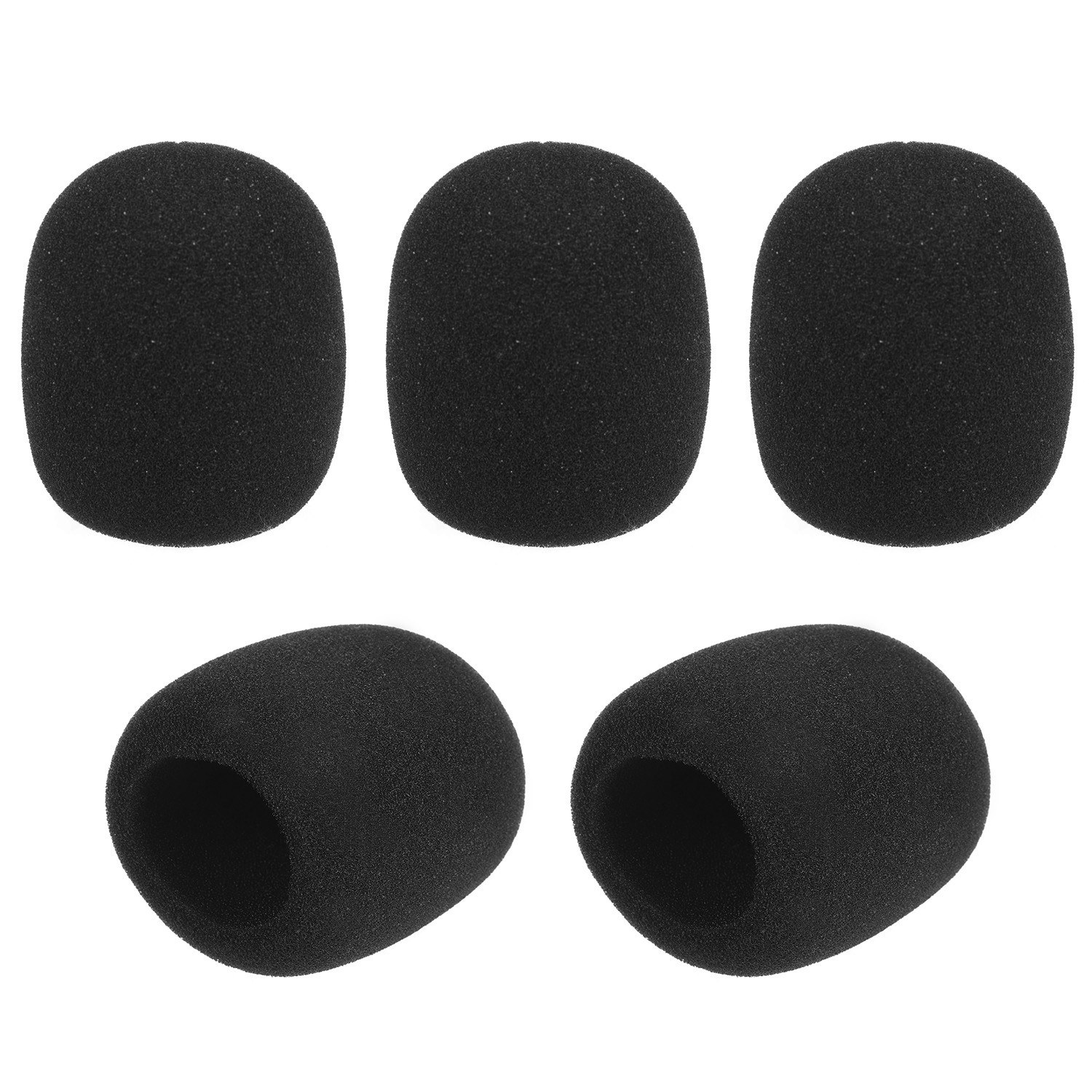 5pcs Handheld Microphone Windscreens Mic Foam Covers Compatible with Standard Ball-type Microphones for KTV Karaoke DJ