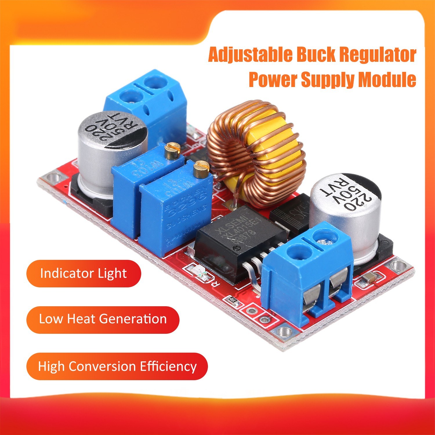 Lithium B-attery Charger Module Board 5A Led Driver Step Down Buck Converter Board Constant Current Drive Module