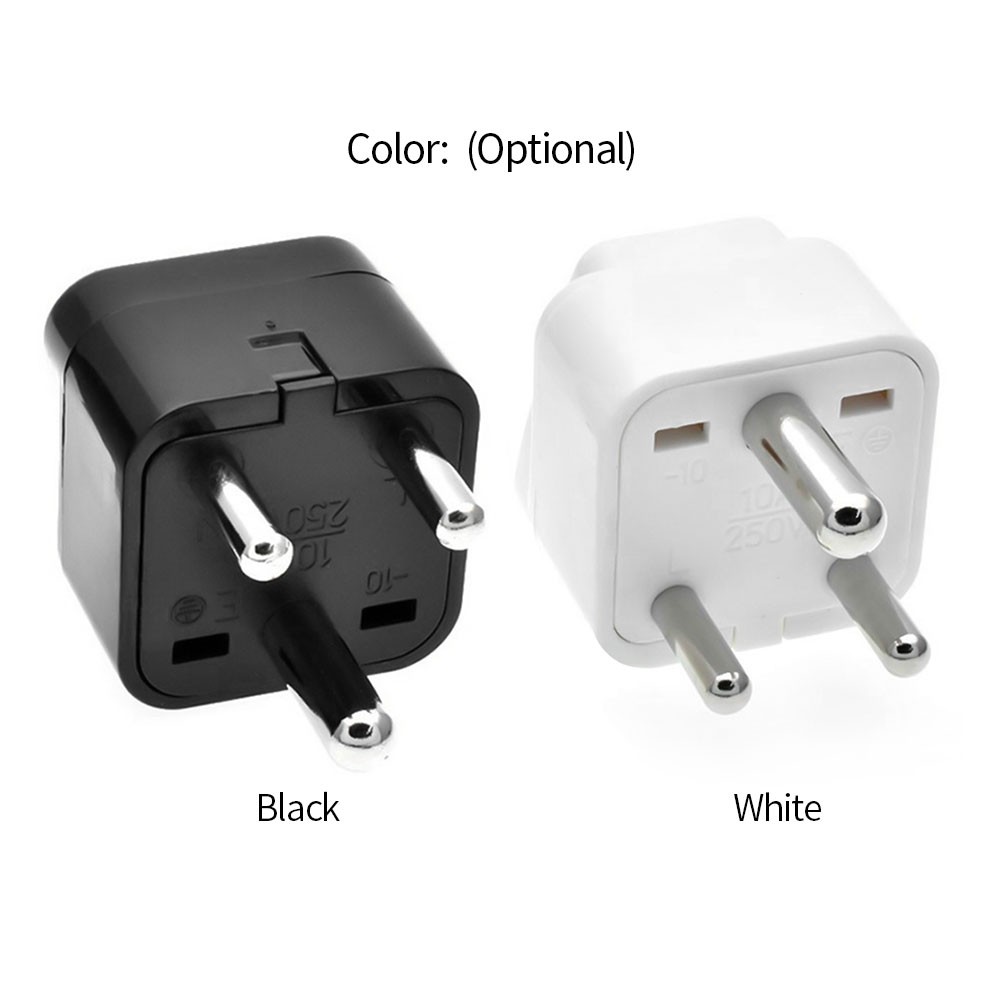 South African Switch Plug Converter Type M Plug Adapter Safe Grounded Small Travel Adapter Plug for South African/Indian Travel Power Plug Adapter Converter 0-10A 250V