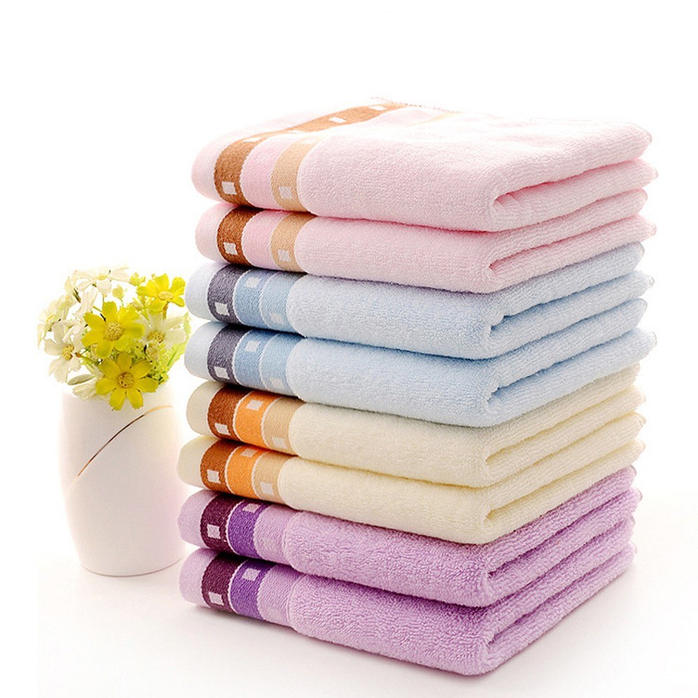 1Pcs Towel Simple Solid Color Thick Home Use Towel Gift Towel 73*35cm