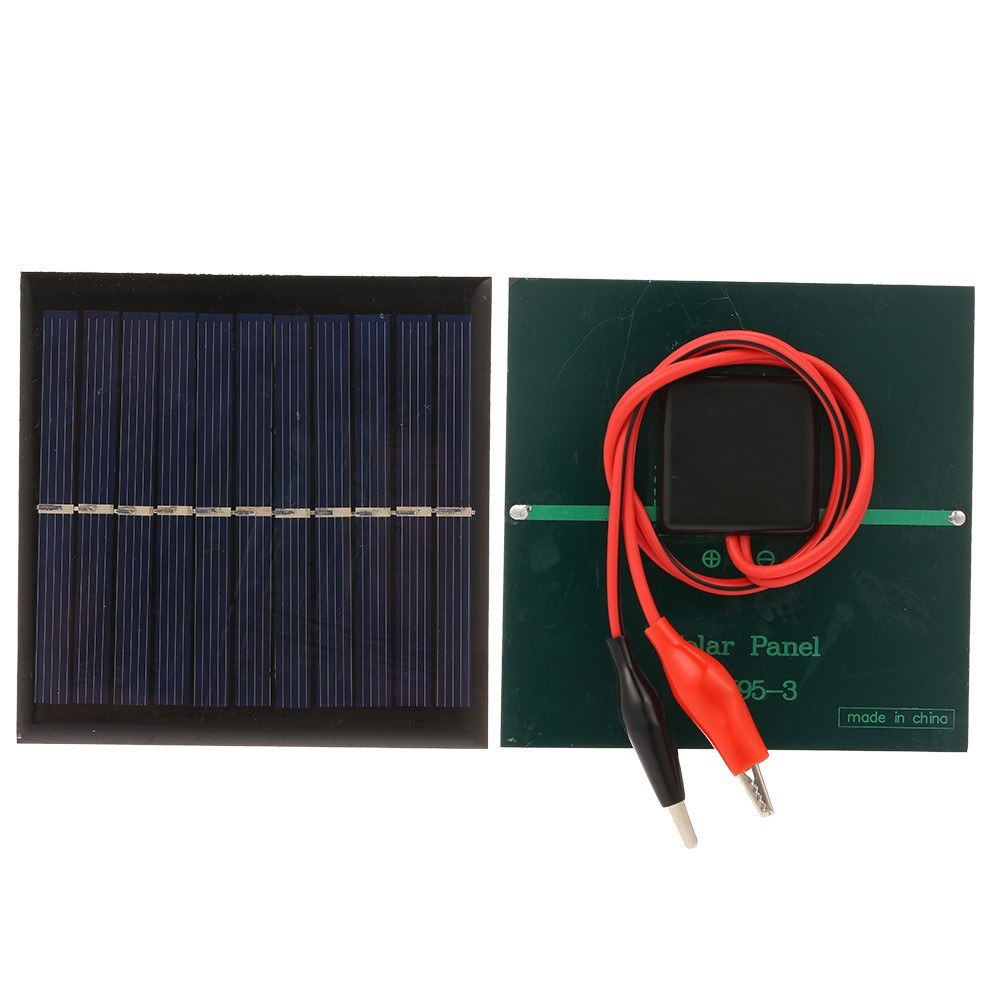 1W/5.5V Portable Solar Charger With Alligator Clip Compact Solar Panel For Garden/Traffic/Emergency Light Solar Pump Outdoor Advertisement 3.7V Battery