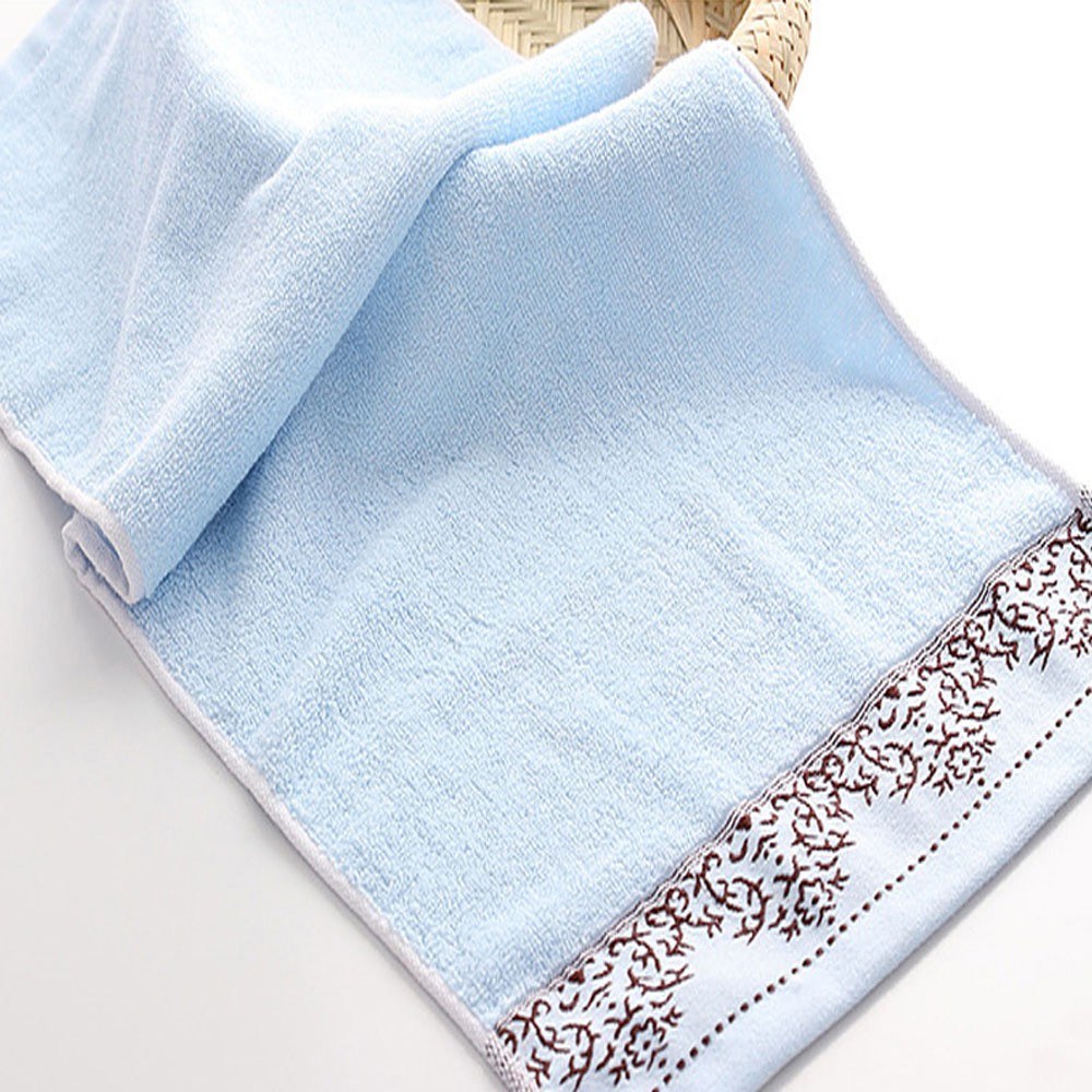 1Pcs Face Towel Cotton Jacquard Pattern Ultra Soft Highly Absorbent Towel 73*33cm