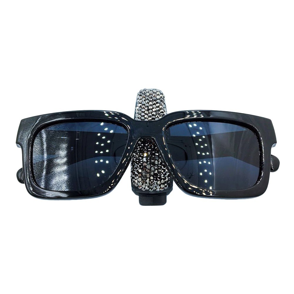 Bling Sunglasses Holder Clip Diamond Rhinestone Shining Car Visor Sunglasses Clip Holder