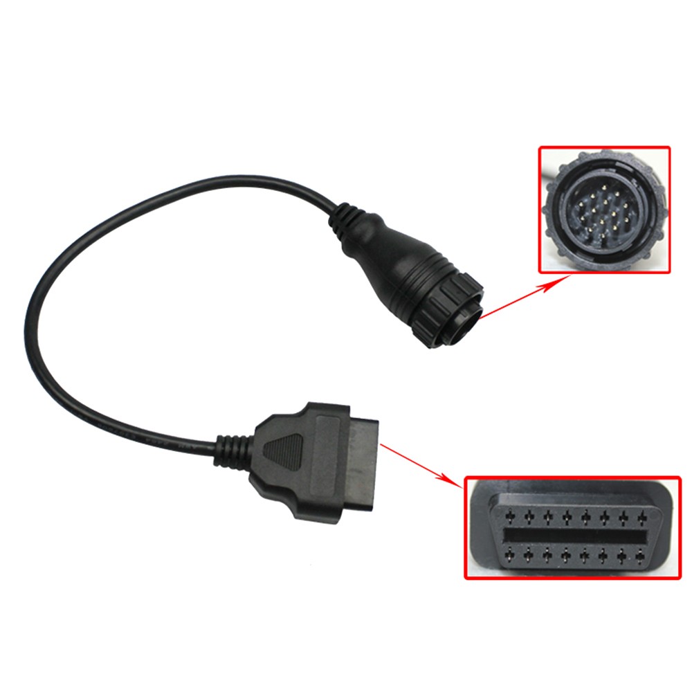 14 Pin to 16 Pin OBDII Cable Male to Female Adapter Car Diagnostic OBD2 Cord Compatible with Mercedes Benz Sprinter