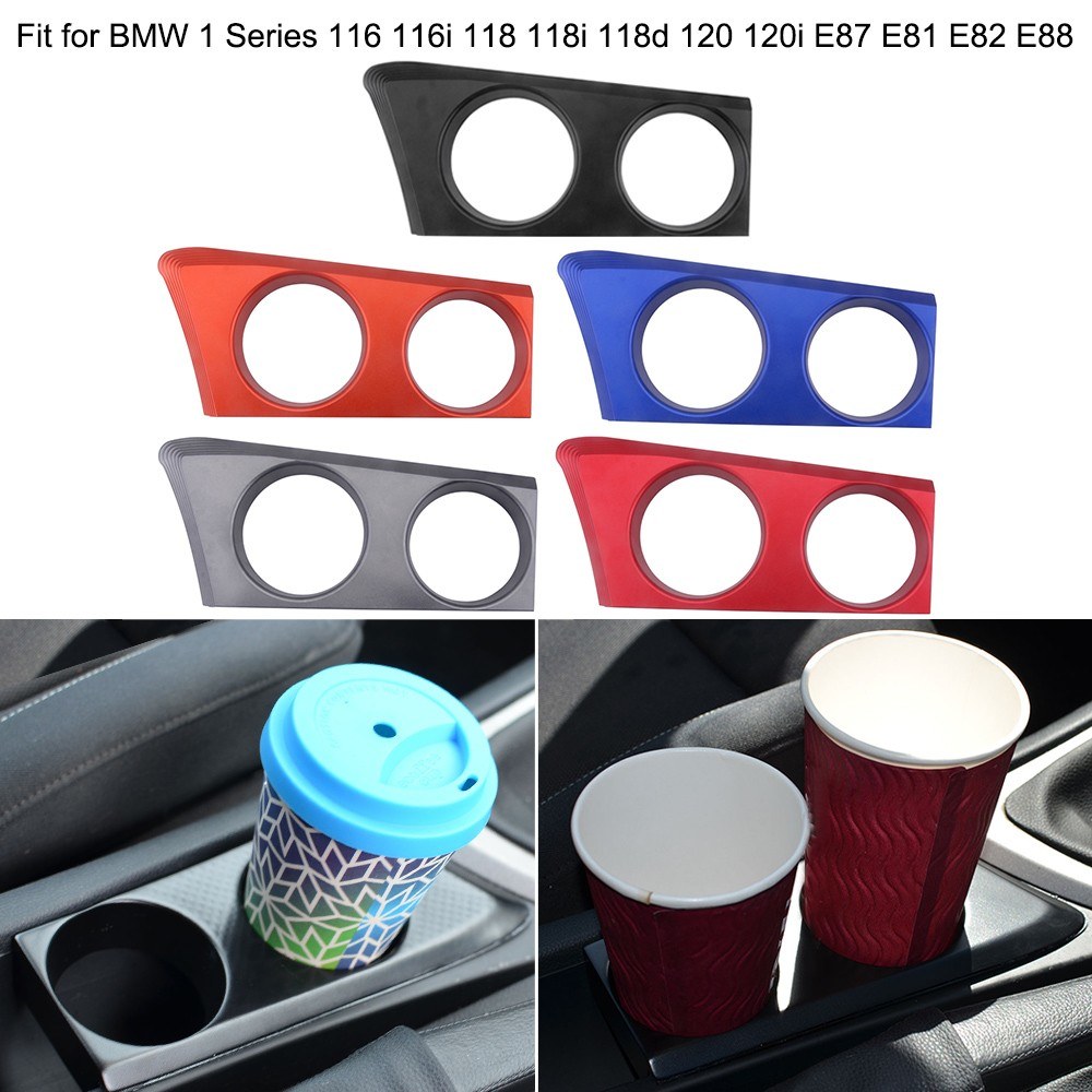 Automobile Cup Holder Cup Base Fit for BMW 1 Series 116 116i 118 118i 118d 120 120i E87 E81 E82 E88 Grey