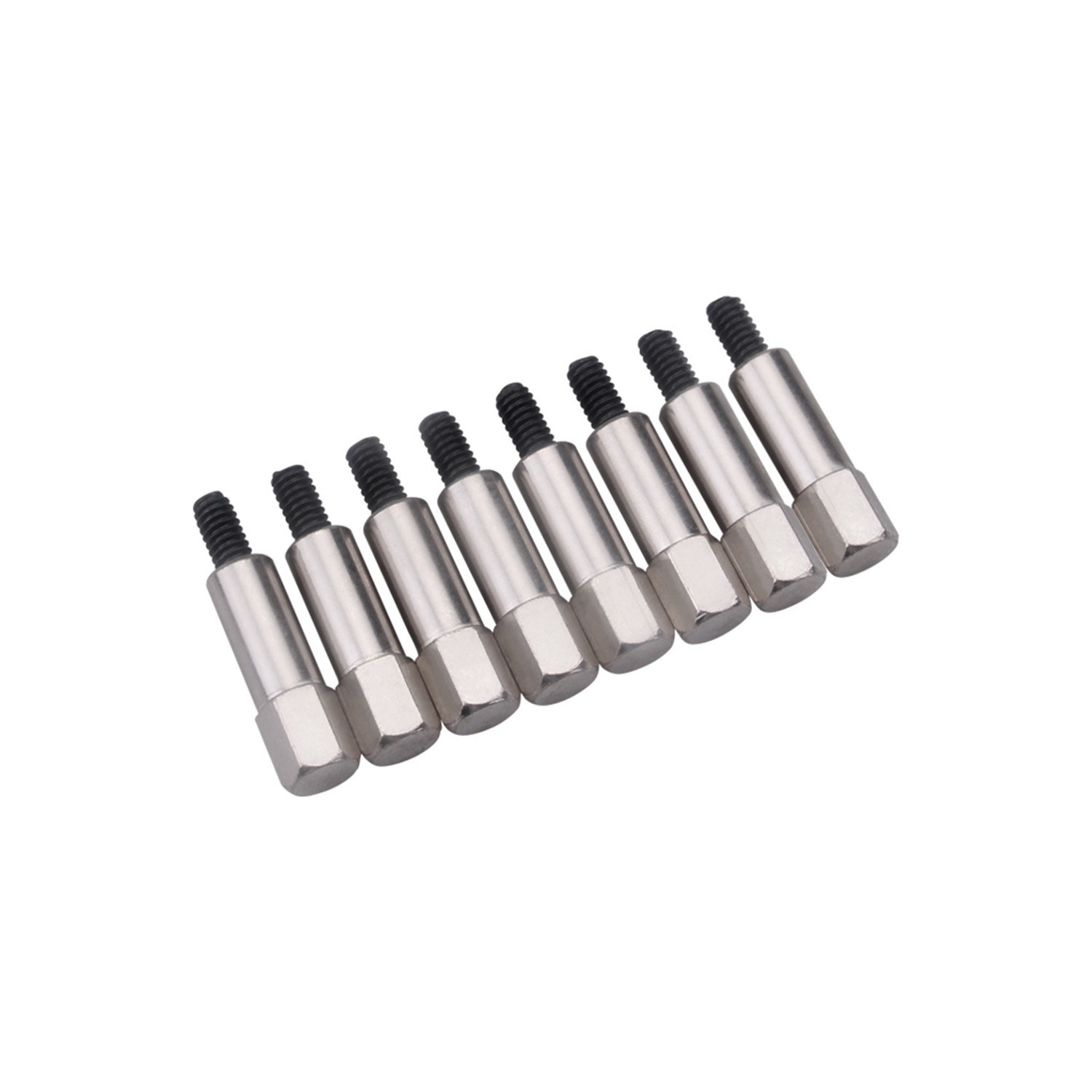 8 Pcs Chrome Valve Cover Bolt Set Small Block Fit for Chevy 283 305 327 350 383 396 427 454 502 SBC BBC Stud Kit Stud Kit