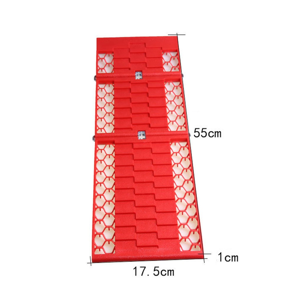 2Pcs Car Emergency Escape Plate Traction Mat Tire Grip Aid Foldable Non-Slip for Most SUVs Cars & Vans from Snow Ice Mud Sand