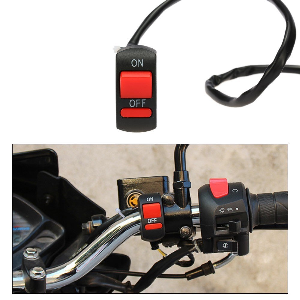 Universal Motorcycle ATV Bike Handlebar Light Switch ON OFF Button