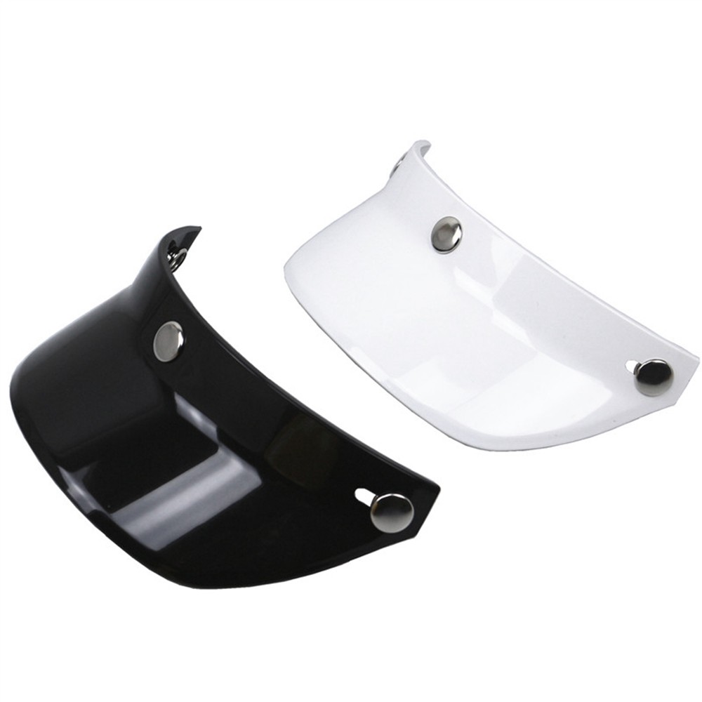 Universal 3 Snap-Button Visor Flip Up Wind Shield  for Open Face Motorcycle Helmet