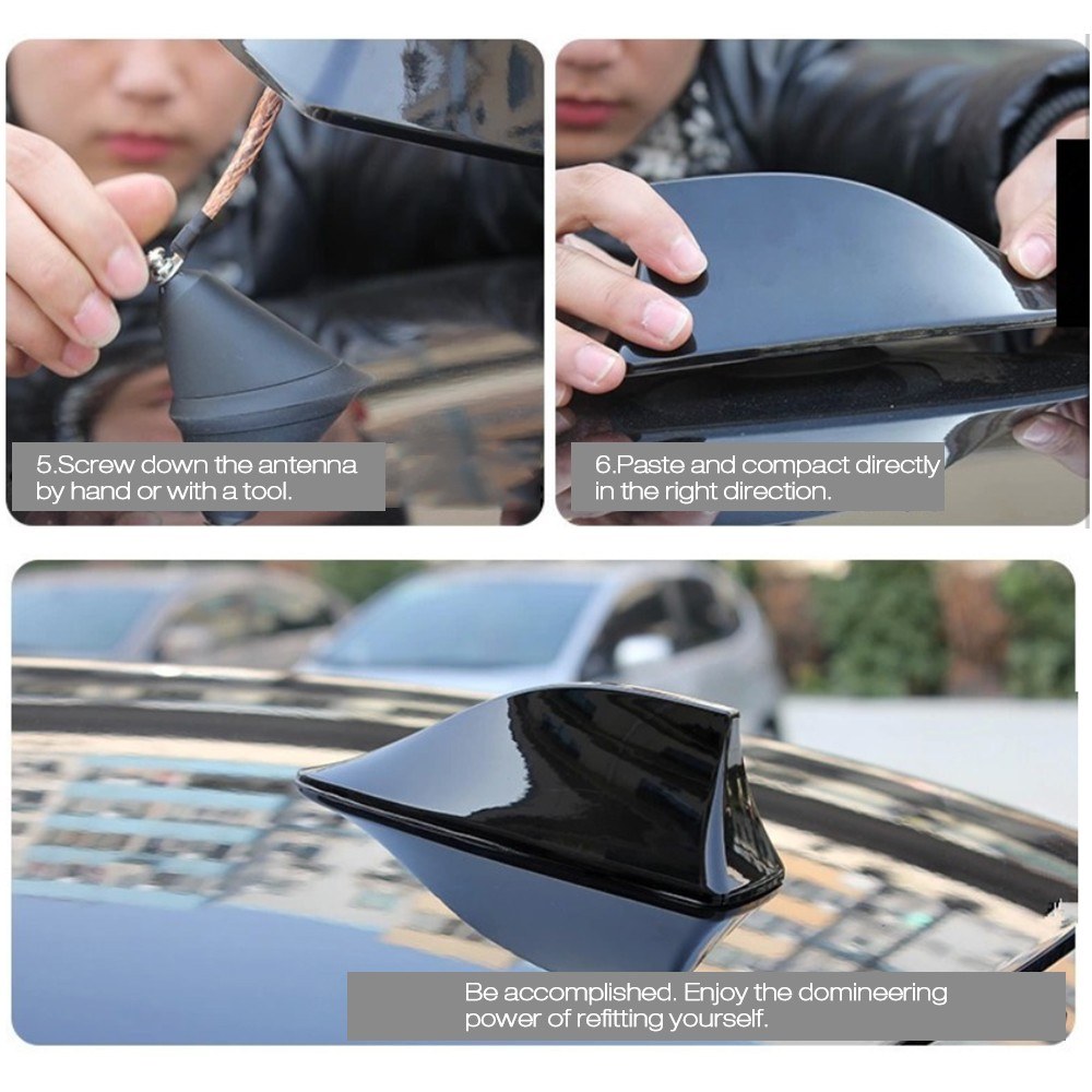 Car Shark Antenna Auto Roof Shark Fin Universal Antenna FM/AM Signal