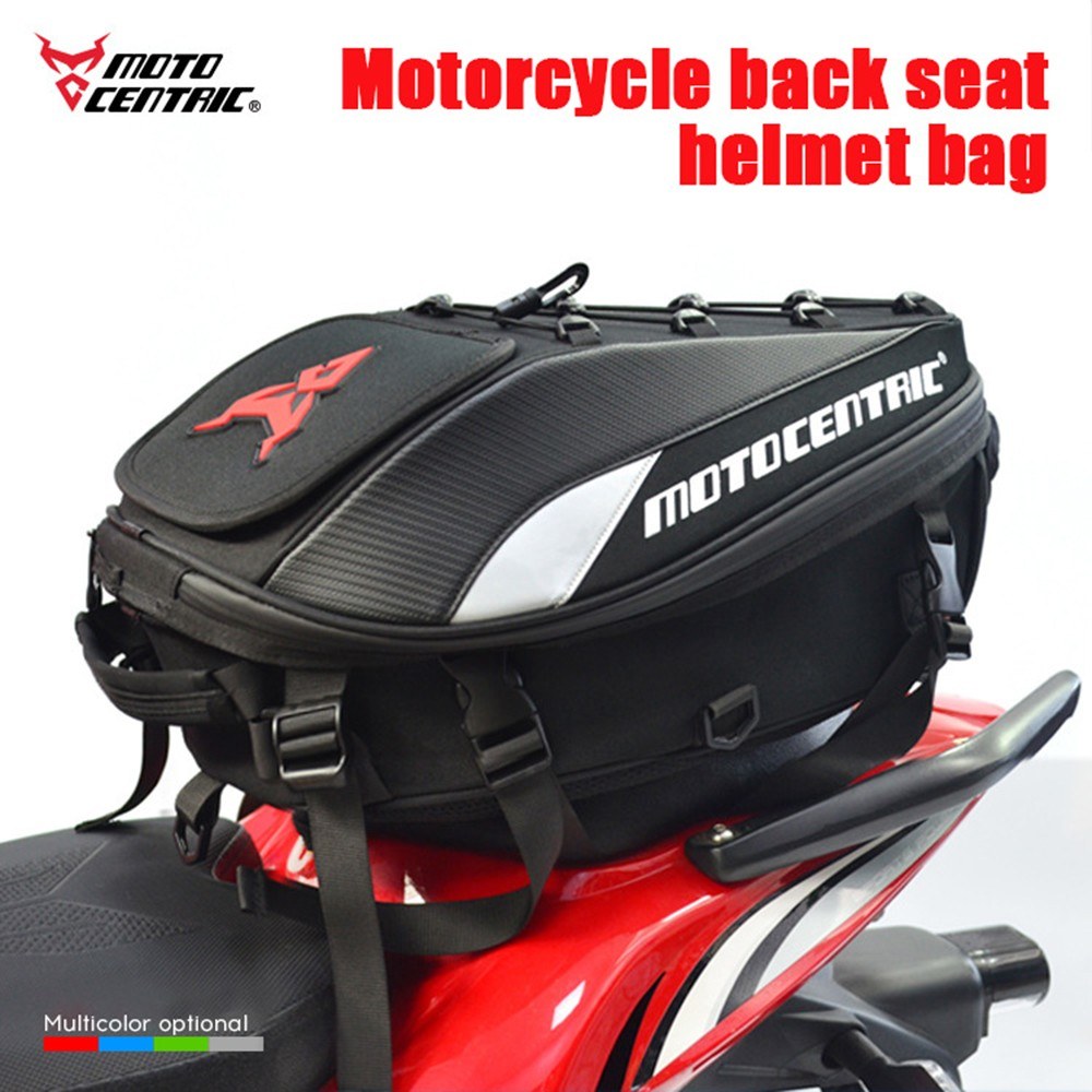 Motorcycle Rear Bag Back Seat Bag Tail Bag Multifunction Shoulder Stocked Backpack Helmet Pack