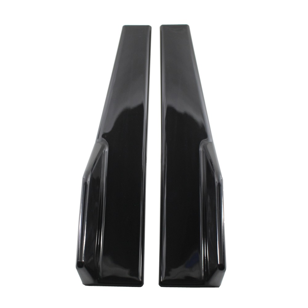 Car ABS Bumper Spoiler Rear Lip Side Skirt Extension Splitters Side Fender Fins