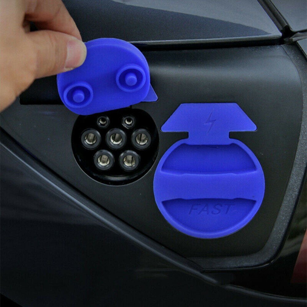 Charge Plug Port Cover Car Charger Protection Cap Waterproof Dust Silicone Cover Fit for Tesla Model 3