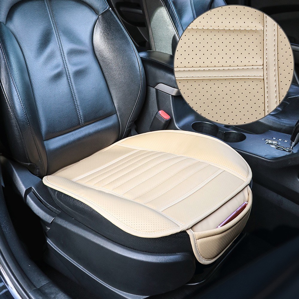 Tirol car front Seat Cushion PU Anti-slip Seat Cover Breathable Auto Seat Protection Cover Cushion Pad Car Interior Accessories