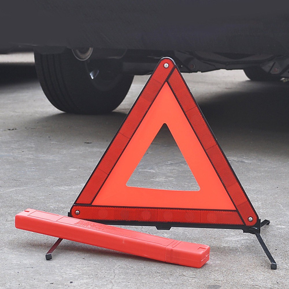 Triangle Warning Reflector Safety Stop Sign Reflector Signal Car Emergency Safe Triangle Kit Red