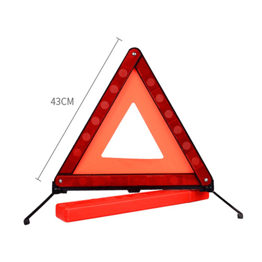 Triangle Warning Reflector Safety Stop Sign Reflector Signal Car Emergency Safe Triangle Kit Red