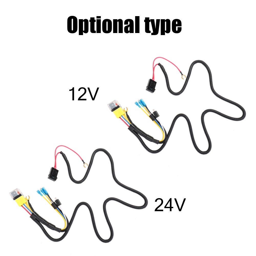 Universal 12V/24V Horn Cable Relay For Grille Mount Blast Tone Horns Motorcycle Horn Wire Wiring Harness Kit For Car Truck  Relay Fuse