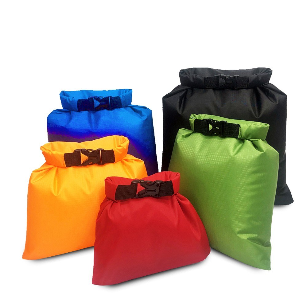 5 PCS Waterproof Bag Set Storage Roll Top Dry Bag Set for Skating Camping Boating Sailing Surfing Fishing