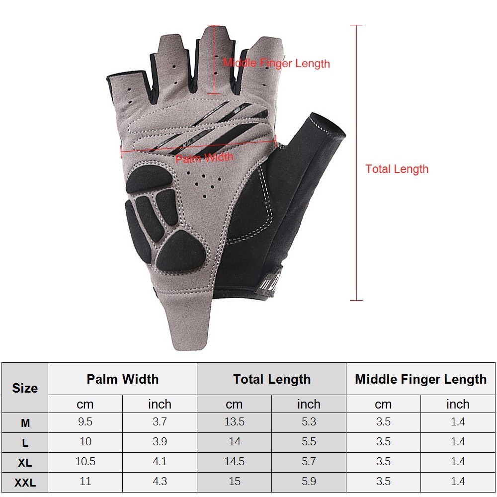 Half Finger Cycling Gloves Anti-shock Breathable Summer MTB Bicycle Gloves Sports Gloves for Men Women