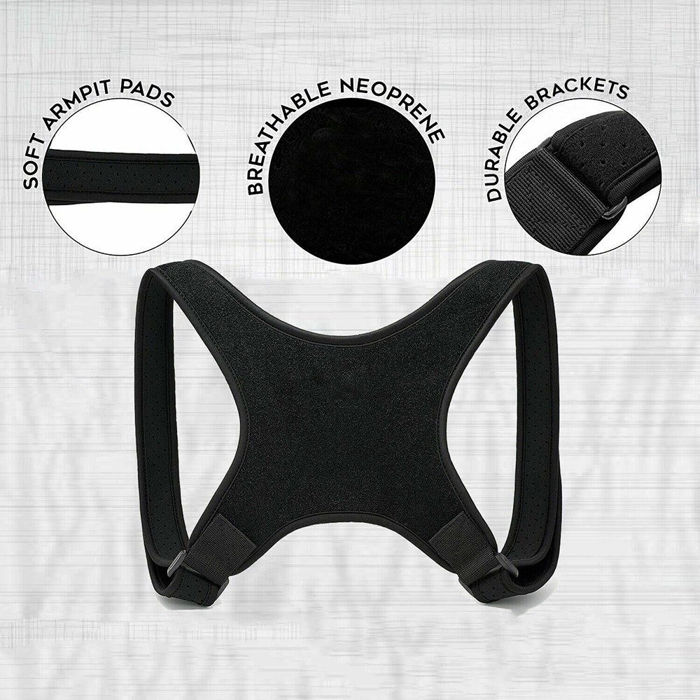 Posture Corrector Women Men Adjustable Shoulder Brace Back Support Strap Belt