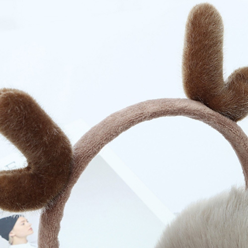 Ear Muffs Winter Fall Cute Warm-Keeping Earmuffs Christmas Day Girl Lovely Deerlet Horn Ear Warmers