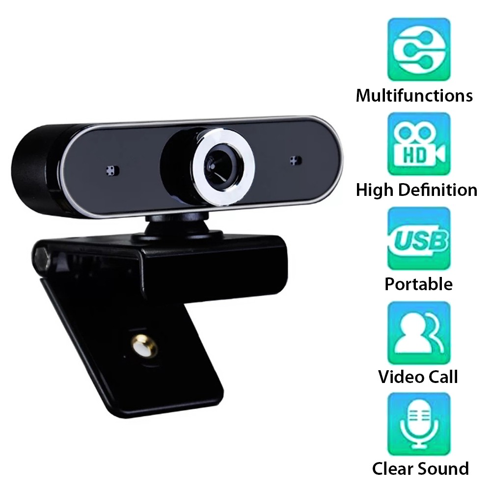 GL68 HD Webcam Video Chat Recording Usb Camera Web Camera with HD Mic for Computer Desktop Laptop Online Course Studying Videoconferencing Webcam