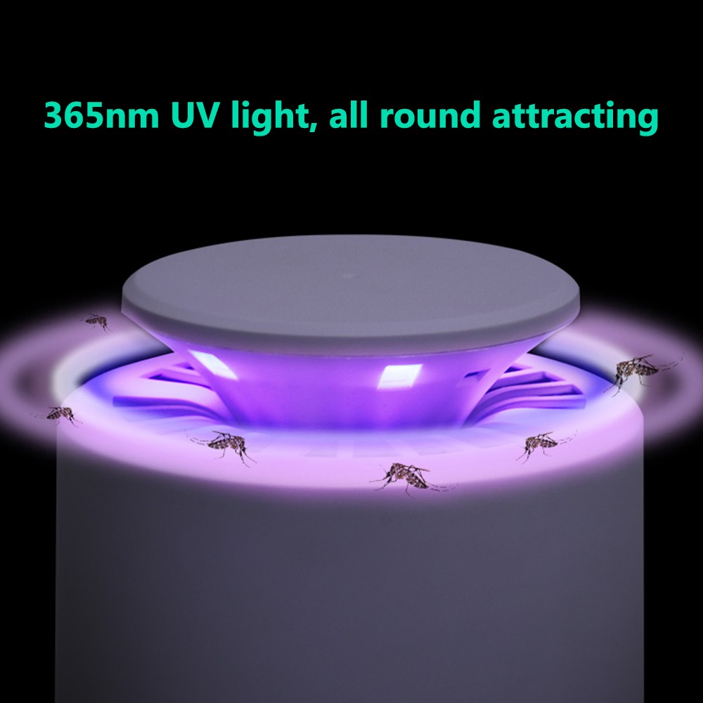 USB 5V Direct Powered Mosquito Killer Lamp LEDS UV Silent Insect-trap Light with Suction Fan Electric Fly Bug Catcher Anti-mosquito Dispeller