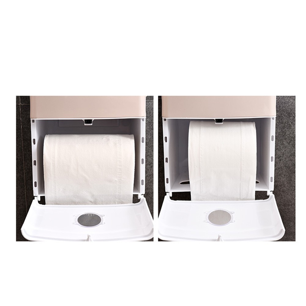 Tissue Container Bathroom Fresh Punch-Free Tissue Storage Box Simple Water-Resistant Toilet Paper Organizer