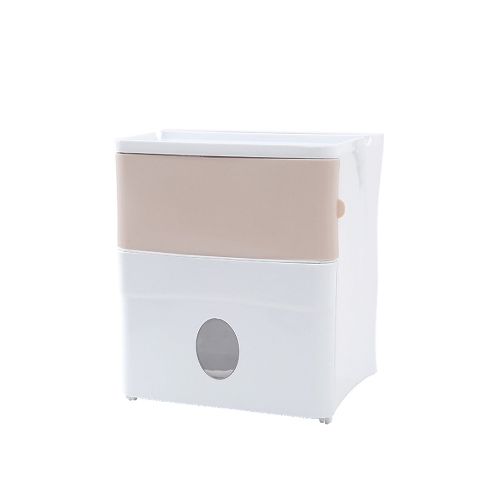 Tissue Container Bathroom Fresh Punch-Free Tissue Storage Box Simple Water-Resistant Toilet Paper Organizer