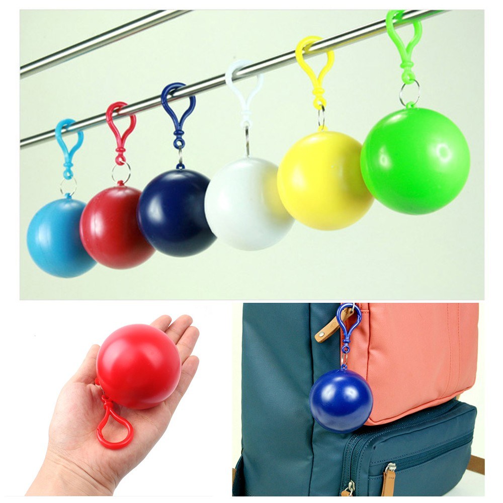 Lightweight Disposable Raincoat Rain Poncho with Ball Case