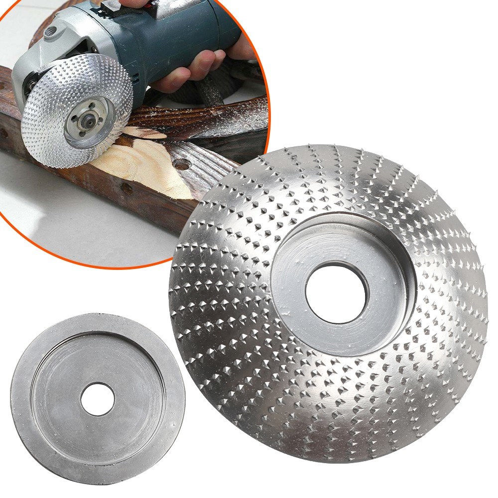 Wood Grinding Wheel Rotary Disc Carpenter Angle Grinder Wood Tungsten Carbide Grinding Wheel Shaping Disc for Woodworking Polishing Sculpture