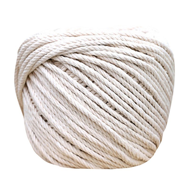 Twisted 100% Natural Cotton Rope White Cotton Rope Handmade Art Material DIY Woven Rope 3 diameter 2mm 3mm 4mm 5mm 0.06