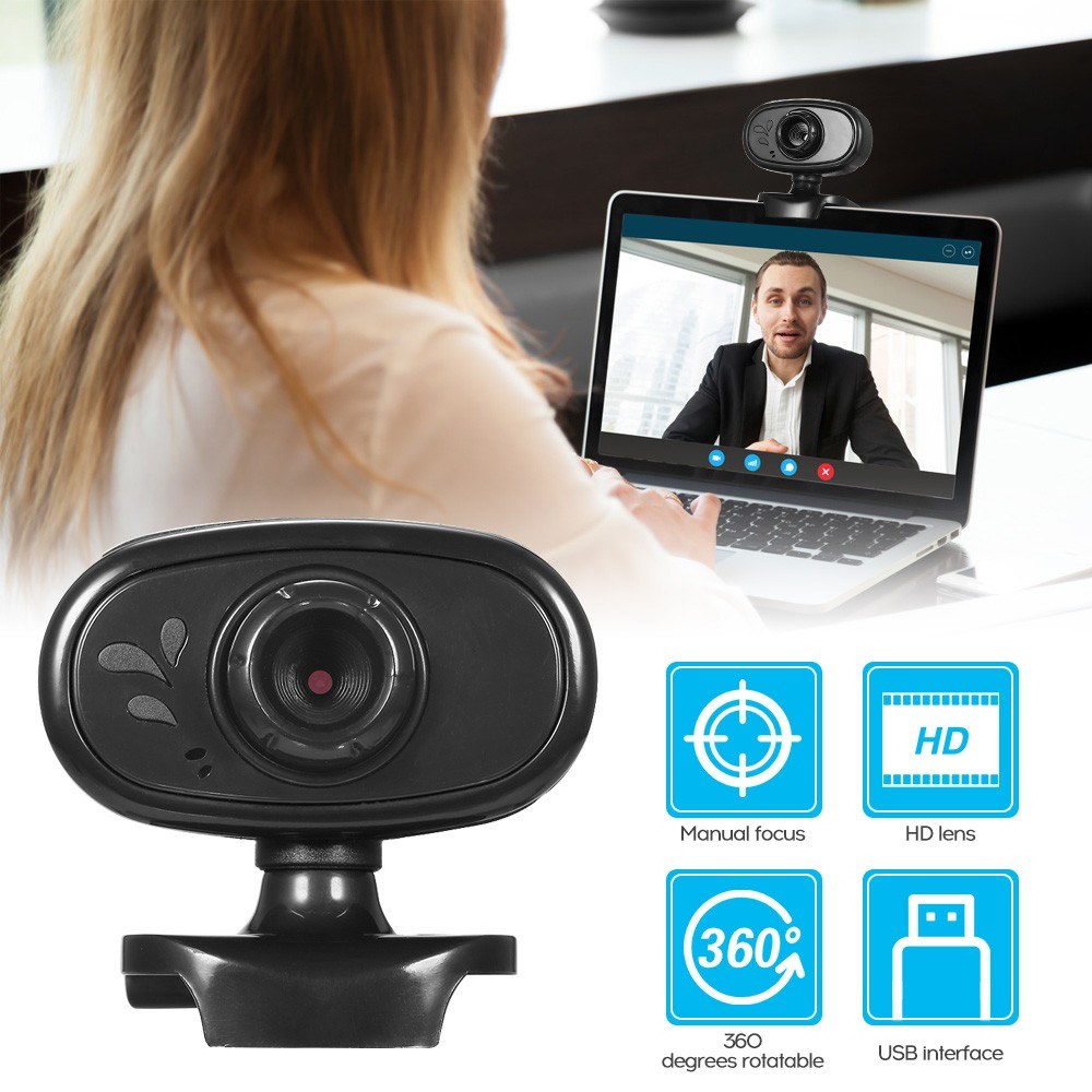 0.3 Megapixels High-definition Web Camera Clip-on USB Webcam for PC Laptop Computer Desktop